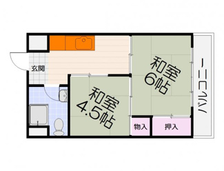【間取り】 | パティオソラール浜寺