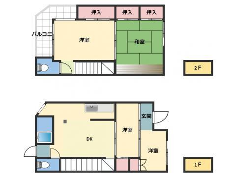 【間取り】 | 神田町貸家