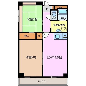 【間取り】 | コート西浦マンション | ※反転の場合あり（現状を優先とします）