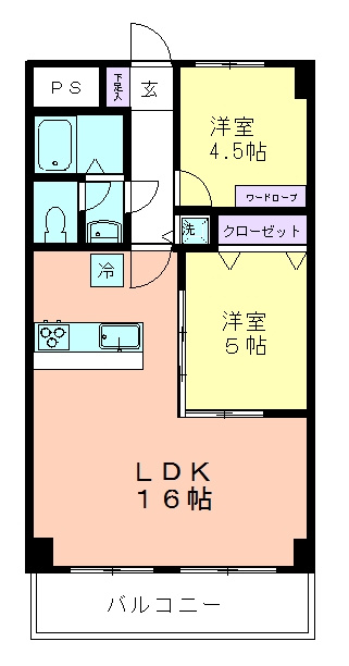 テルプシコレ東村山の間取り