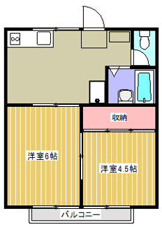 【間取り】 | グリーンハイツ