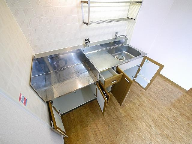 アネシス　Ｃ棟のキッチン|コンパクトなキッチンで掃除もラクラク