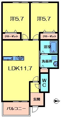 【間取り】 | ユニゾン百楽園