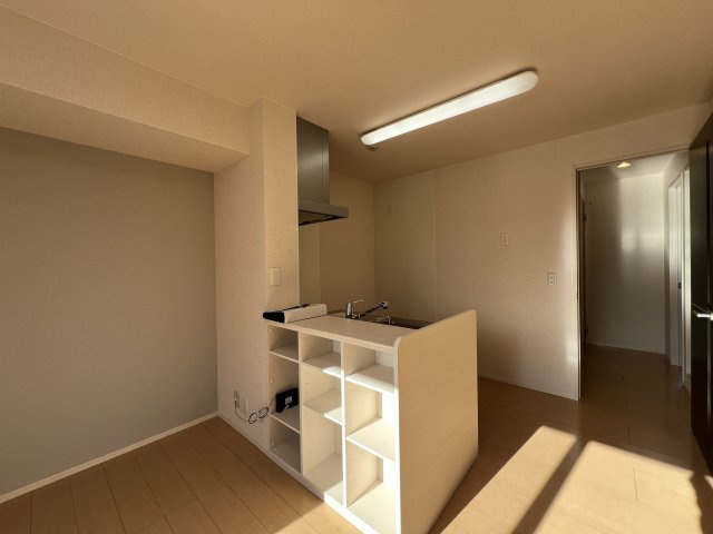 ルミエール新道のキッチン|カウンターキッチン壁面収納付