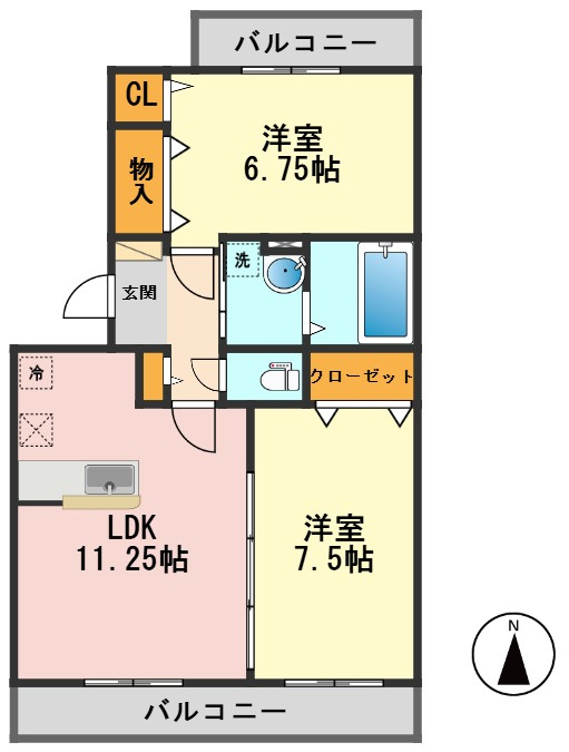 ファミール21の間取り