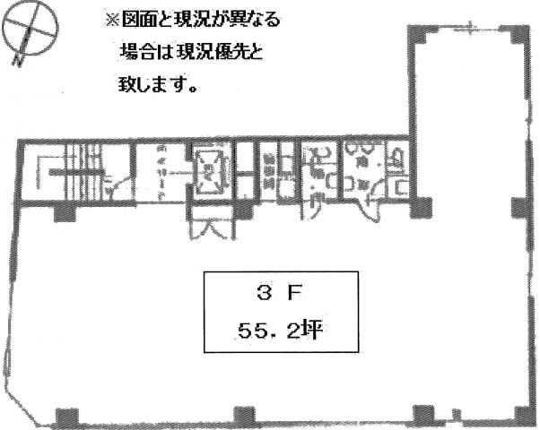 千代田区神田須田町１丁目の事務所の間取り