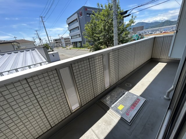 オーベル向中野Bのバルコニー