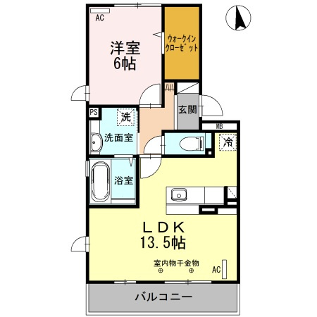 オーベル向中野Bの間取り