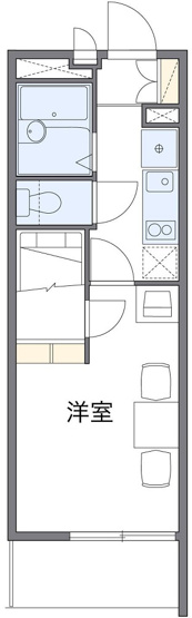 【間取り】 | エトワールピア | ベッド枠備え付け物件です