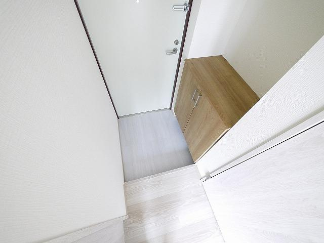 Kフラット三条の玄関|ゆったりとした玄関です