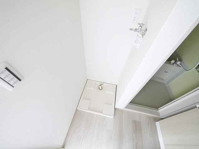 Kフラット三条の設備|嬉しい室内洗濯機置き場があります。