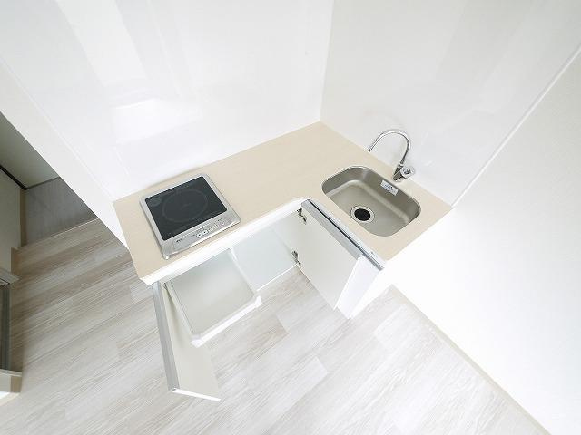 Kフラット三条のキッチン|お料理しやすいキッチンです