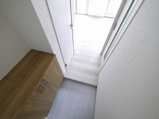 Kフラット三条の玄関|ゆったりとした玄関です