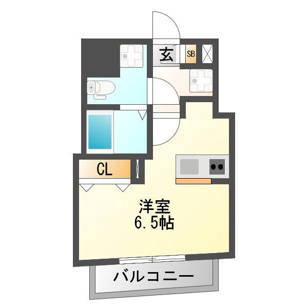 ラグゼ十三東の間取り