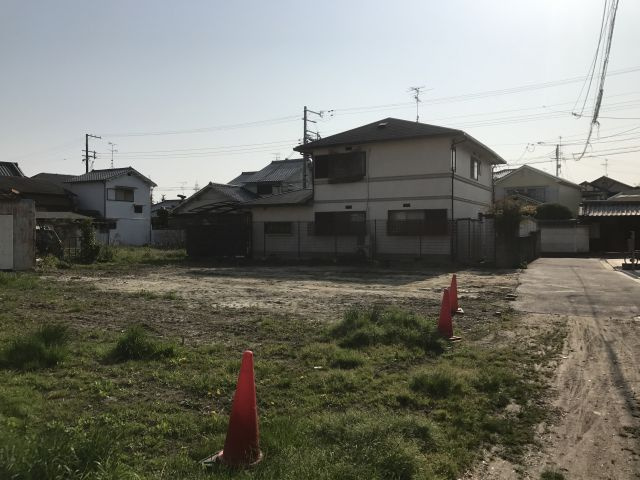 Freerife久々知Ⅲ2号地の前面道路含む現地写真