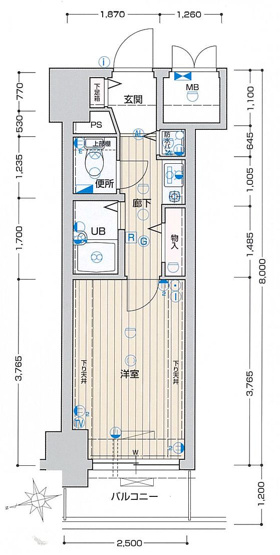 【間取り】 | プレサンス難波東