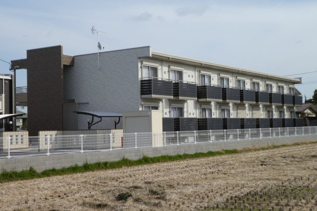 倉敷市高須賀のアパートの外観
