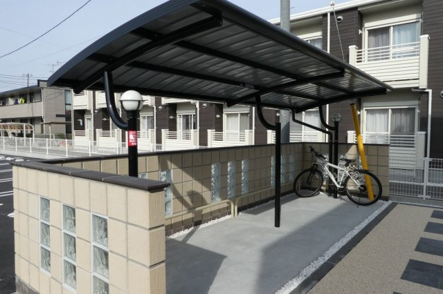 倉敷市高須賀のアパートのその他共用部分|自転車置き場
