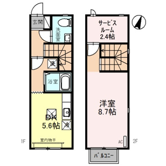 【間取り】 | キューブタウン長田　Ｃ