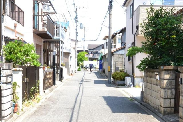 堺市西区浜寺石津町東　土地の前面道路含む現地写真