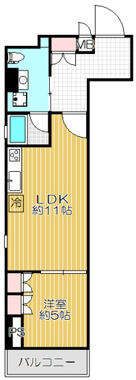 【間取り】 | パシフィックコート中延