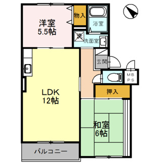 【間取り】 | グッドライフ２１　Ｂ