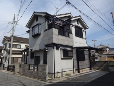 【外観】 | 尾上町今福貸家 | オール電化住宅♪駐車場４台可能！角地！