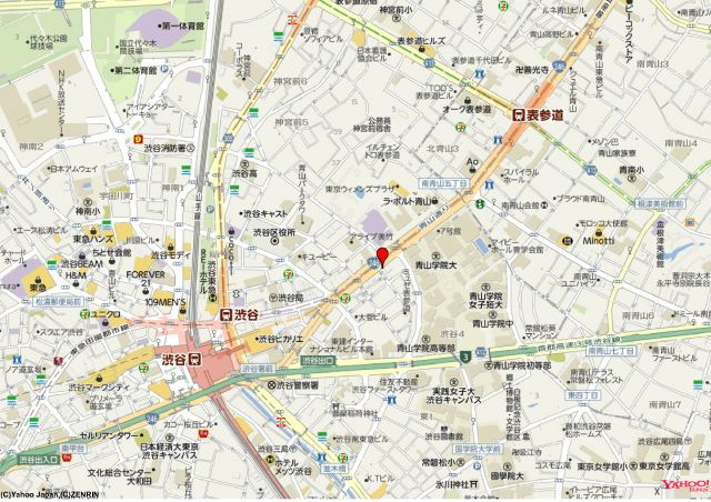 郁文堂青山通りビルの地図