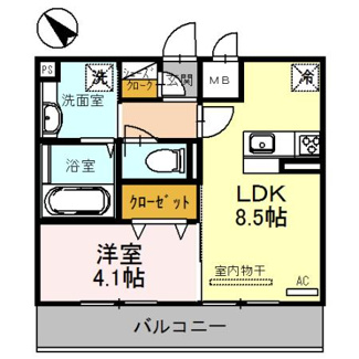 【間取り】 | サンルーナ　下松