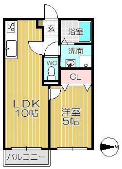 【間取り】 | シャーメゾンⅡ
