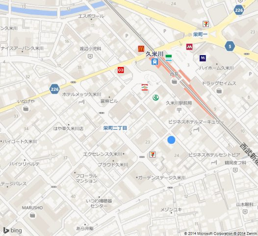 浅川マンションの地図