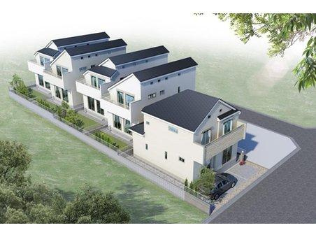 保土ヶ谷区狩場町全６棟　新築戸建ての外観パース