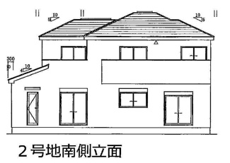 【外観パース】 | 南側立面図