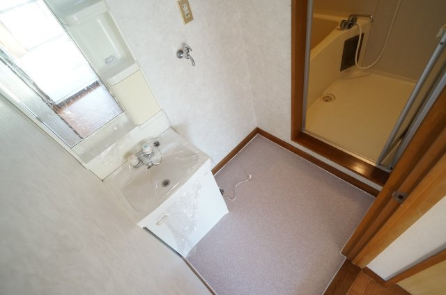 旭マンションの洗面所