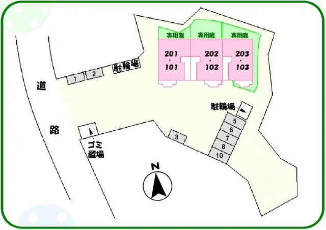 フィル・ヒューゲルの区画図