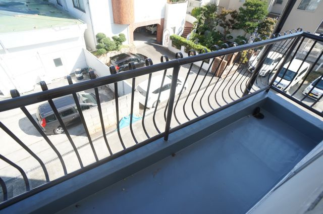 村上マンションのバルコニー
