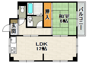 村上マンションの間取り