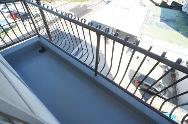 村上マンションのバルコニー