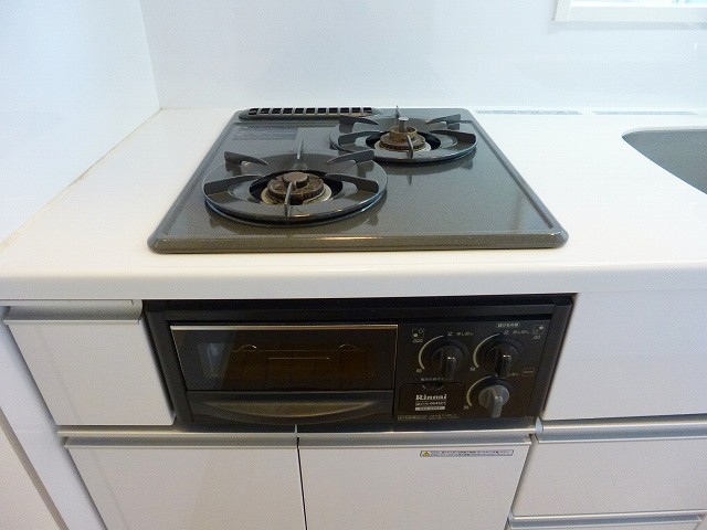 ParkAxis御徒町の設備|パークアクシス御徒町の２口ガスコンロです