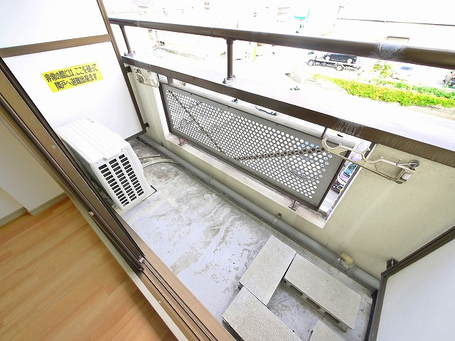 ブレスト北之庄Ⅴのバルコニー|陽当たり良好なバルコニーです