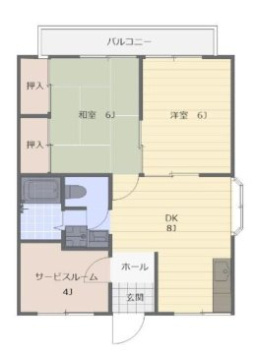 ソレイユ狭山の間取り