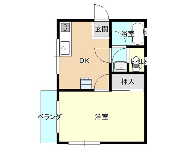 【間取り】 | 稲荷ハイツ