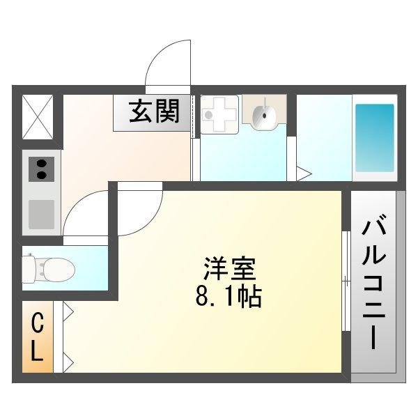 フジパレス新高Ⅱ番館の間取り