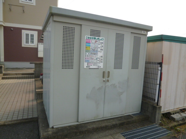 総社市真壁のアパートのその他共用部分|敷地内専用ゴミステーション