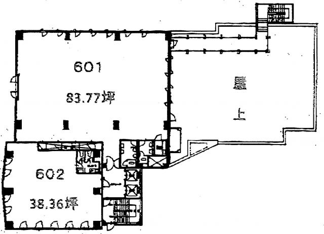 豊島区池袋４丁目の事務所の間取り