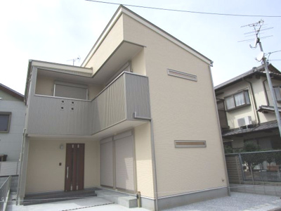 【外観】 | 高知市塩田町 新築売家 3LDK | 高知市塩田町新築売家　3ＬＤＫ　オール電化　駐車場２台