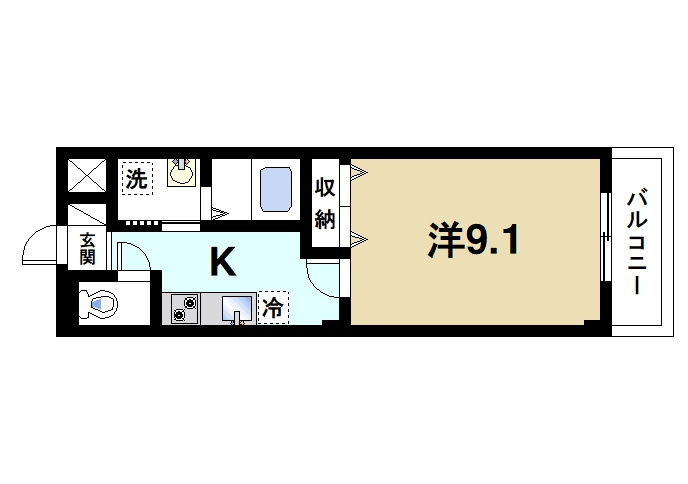 ファインパークの間取り|ゆとりのあるお部屋で一人暮らしを楽しめます