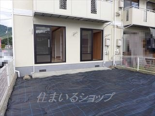 グランディール濱本Ａの庭|広い専用庭