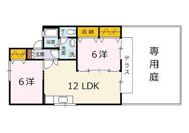 グランディール濱本Ａの間取り