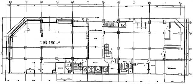 新宿区西新宿１丁目の事務所の間取り